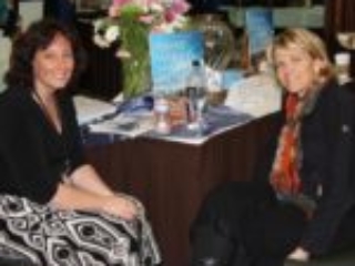Laura with Robyn Benson at Author101